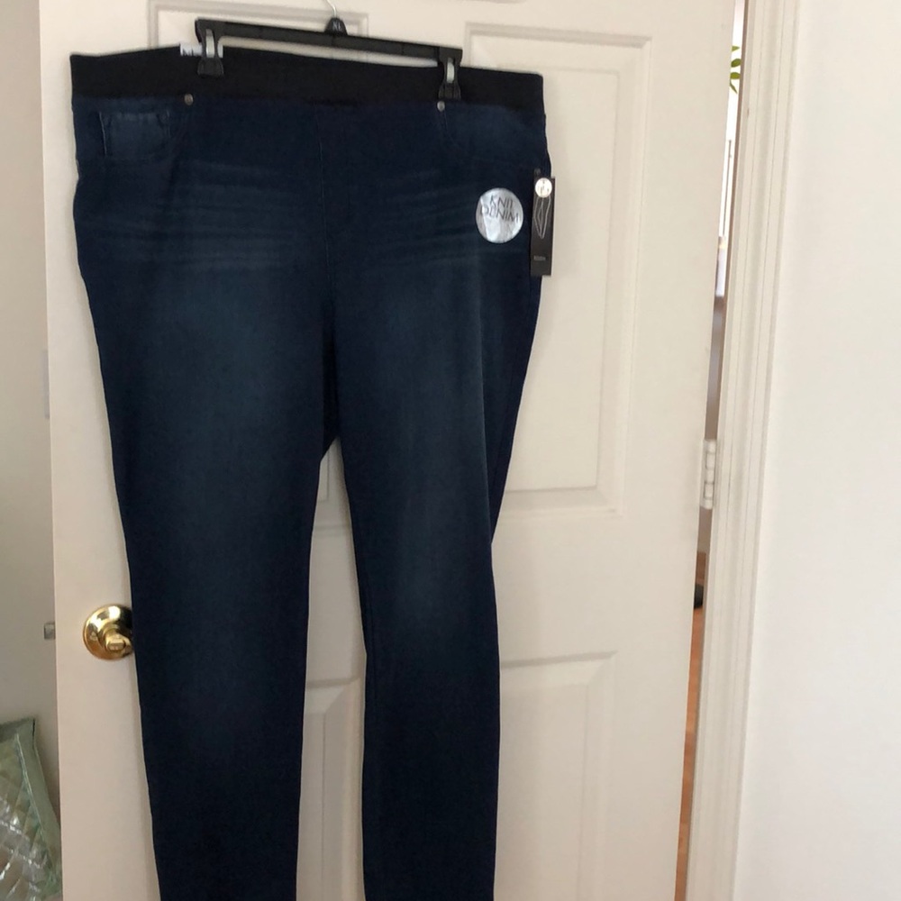 New Directions Knit Denim Jeggings